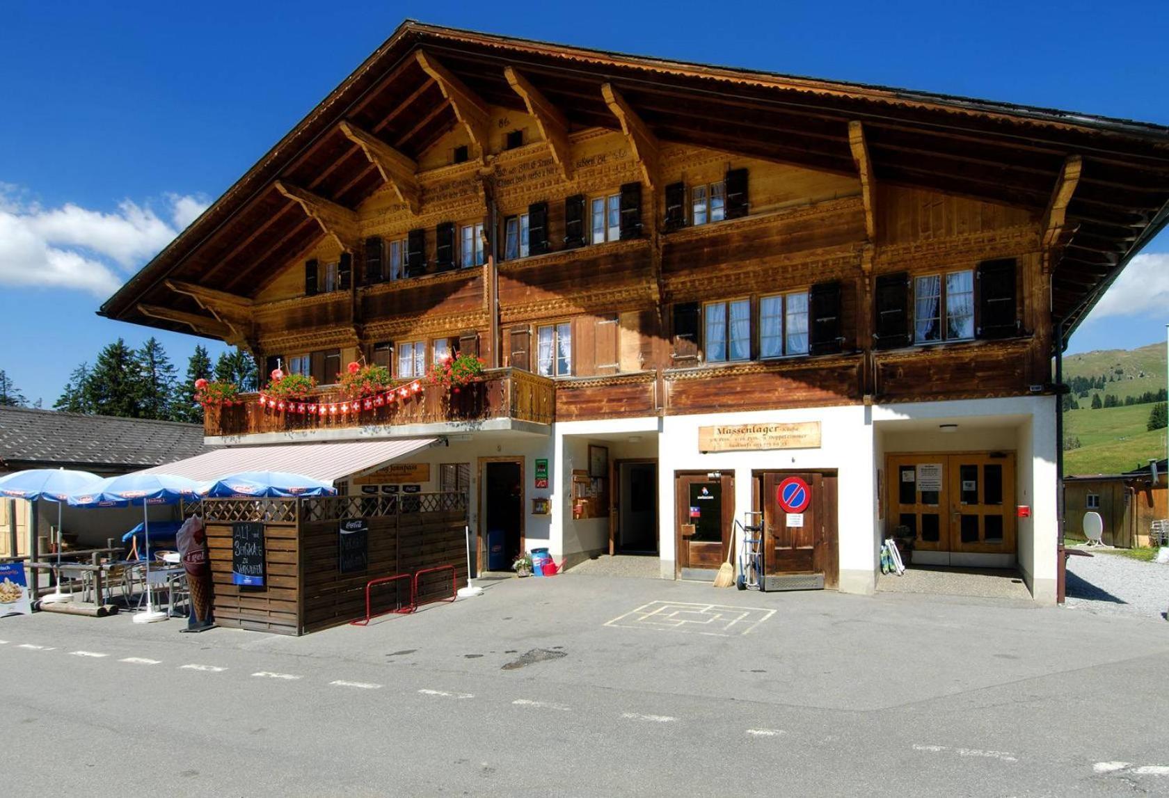 Chambre Double Doppelzimmer Camping Jaunpass Boltigen Dış mekan fotoğraf